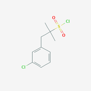 1-(3-Chlorophenyl)-2-methylpropane-2-sulfonyl chloride