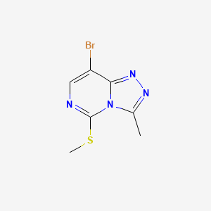 8-Bromo-3-methyl-5-(methylthio)-[1,2,4]triazolo[4,3-c]pyrimidine