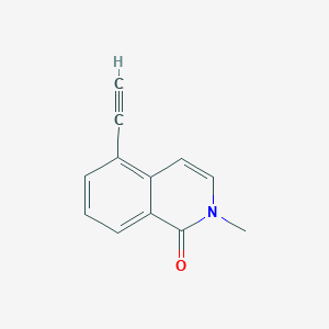 molecular formula C12H9NO B12816273 5-Ethynyl-2-methylisoquinolin-1(2H)-one 