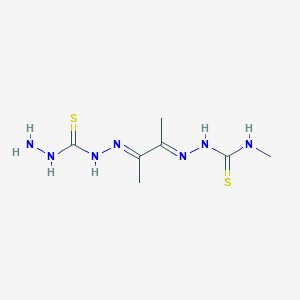 2-(3-(2-(Hydrazinecarbonothioyl)hydrazono)butan-2-ylidene)-N-methylhydrazinecarbothioamide