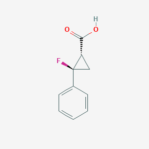 (1S,2R)-2-Fluoro-2-phenylcyclopropane-1-carboxylic acid