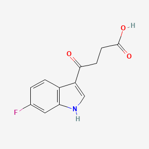 molecular formula C12H10FNO3 B12816298 4-(6-fluoro-1H-indol-3-yl)-4-oxobutanoic acid 