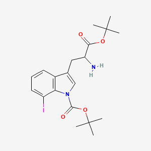 S-3-(2-Amino-2-tert-butoxycarbonylethyl)-7-iodo-indole-1-carboxylic acid tert-butyl ester