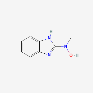 molecular formula C8H9N3O B12816323 N-(1H-Benzo[d]imidazol-2-yl)-N-methylhydroxylamine 