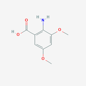molecular formula C9H11NO4 B1281635 2-氨基-3,5-二甲氧基苯甲酸 CAS No. 79263-00-6