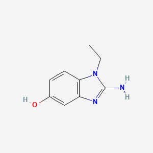 2-amino-1-ethyl-1H-benzo[d]imidazol-5-ol