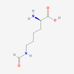 (2R)-2-amino-6-formamidohexanoic acid