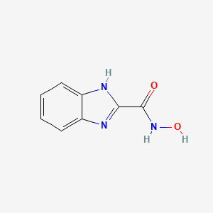 molecular formula C8H7N3O2 B12816437 N-Hydroxy-1H-benzo[d]imidazole-2-carboxamide 