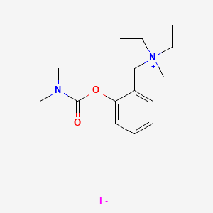 [2-(dimethylcarbamoyloxy)phenyl]methyl-diethyl-methylazanium;iodide