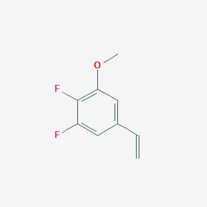 molecular formula C9H8F2O B12816460 1,2-Difluoro-3-methoxy-5-vinylbenzene 