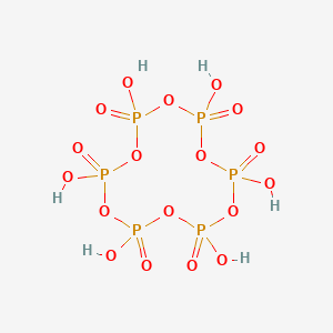 molecular formula H6O18P6 B12816470 Metaphosphoric acid (H6P6O18) CAS No. 18694-07-0