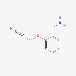 molecular formula C10H11NO B12816477 (2-(Prop-2-yn-1-yloxy)phenyl)methanamine 