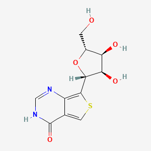 7-((2R,3R,4S,5R)-3,4-dihydroxy-5-(hydroxymethyl)tetrahydrofuran-2-yl)thieno[3,4-d]pyrimidin-4(3H)-one