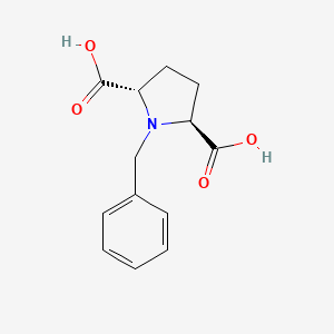 molecular formula C13H15NO4 B12816505 trans-1-Benzylpyrrolidine-2,5-dicarboxylic acid CAS No. 93713-33-8