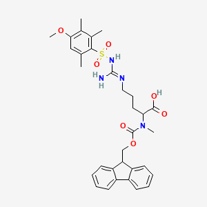 molecular formula C32H38N4O7S B12816556 Fmoc-N-Me-D-Arg(Mtr)-OH 