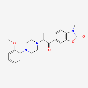 6-(2-(4-(2-Methoxyphenyl)-1-piperazinyl)propionyl)-3-methylbenzoxazolinone