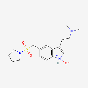 3-(2-(Dimethylamino)ethyl)-5-((pyrrolidin-1-ylsulfonyl)methyl)-1H-indole 1-oxide