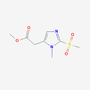 Methyl 2-(1-methyl-2-(methylsulfonyl)-1H-imidazol-5-yl)acetate