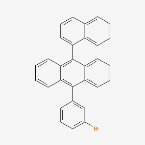 molecular formula C30H19Br B12816663 9-(3-Bromophenyl)-10-(naphthalen-1-yl)anthracene 