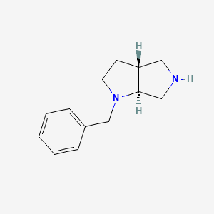 molecular formula C13H18N2 B12816684 (3AR,6aS)-1-benzyloctahydropyrrolo[3,4-b]pyrrole 