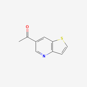 molecular formula C9H7NOS B1281671 1-{Thieno[3,2-b]pyridin-6-yl}ethan-1-one CAS No. 18366-59-1