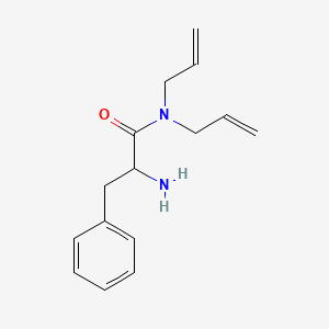 molecular formula C15H20N2O B12816713 N,N-Diallyl-2-amino-3-phenylpropanamide 