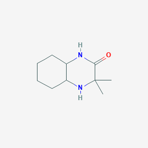 B1281673 3,3-dimethyloctahydroquinoxalin-2(1H)-one CAS No. 99976-77-9