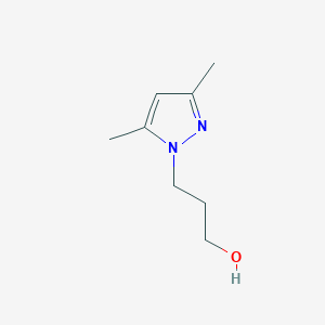 molecular formula C8H14N2O B1281674 3-(3,5-Dimethyl-1H-pyrazol-1-YL)propan-1-OL CAS No. 81930-33-8