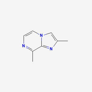 molecular formula C8H9N3 B12816741 2,8-Dimethylimidazo[1,2-a]pyrazine 