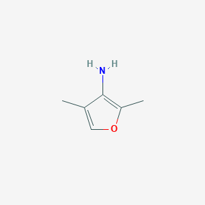 molecular formula C6H9NO B12816781 2,4-Dimethylfuran-3-amine 