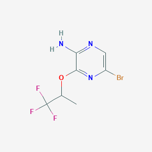 2-Pyrazinamine,5-bromo-3-(2,2,2-trifluoro-1-methylethoxy)-