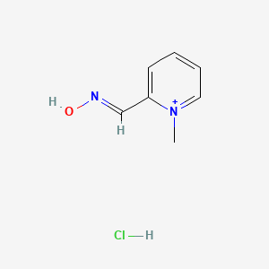 molecular formula C7H10ClN2O+ B12816820 2-Pyridinealdoxime methochloride 