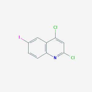 molecular formula C9H4Cl2IN B12816828 2,4-Dichloro-6-iodoquinoline 