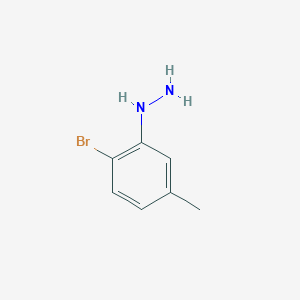 molecular formula C7H9BrN2 B1281684 (2-Bromo-5-methylphenyl)hydrazine CAS No. 90084-71-2