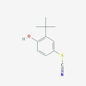 molecular formula C11H13NOS B12816840 2-(tert-Butyl)-4-thiocyanatophenol 