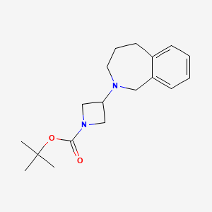 molecular formula C18H26N2O2 B12816850 tert-Butyl 3-(1,3,4,5-tetrahydro-2H-benzo[c]azepin-2-yl)azetidine-1-carboxylate 