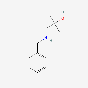 molecular formula C11H17NO B1281687 1-(Benzylamino)-2-methylpropan-2-OL CAS No. 80466-51-9