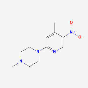 1-Methyl-4-(4-methyl-5-nitropyridin-2-yl)piperazine