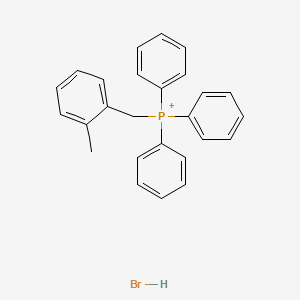 molecular formula C26H25BrP+ B12816893 (2-Methylphenyl)methyl-triphenylphosphanium;hydrobromide 