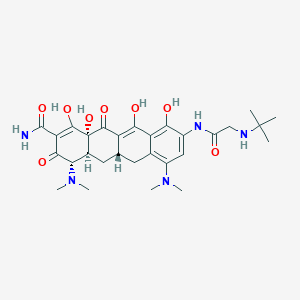 (4S,4aS,5aS,12aR)-9-[[2-(tert-butylamino)acetyl]amino]-4,7-bis(dimethylamino)-1,10,11,12a-tetrahydroxy-3,12-dioxo-4a,5,5a,6-tetrahydro-4H-tetracene-2-carboxamide