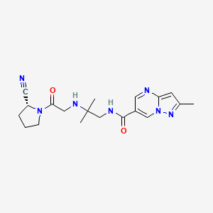 (R)-N-(2-(2-(2-cyanopyrrolidin-1-yl)-2-oxoethylamino)-2-methylpropyl)-2-methylpyrazolo[1,5-a]pyrimidine-6-carboxamide