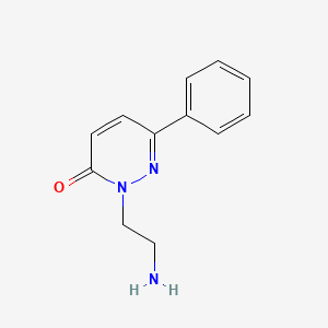 B1281693 2-(2-aminoethyl)-6-phenylpyridazin-3(2H)-one CAS No. 77375-77-0