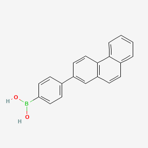 molecular formula C20H15BO2 B12816942 (4-(Phenanthren-2-yl)phenyl)boronicacid 