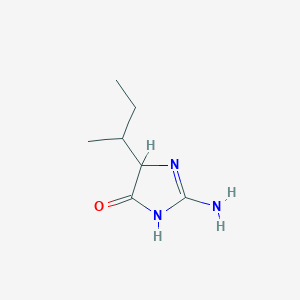 molecular formula C7H13N3O B12816996 2-Amino-5-(sec-butyl)-1H-imidazol-4(5H)-one 