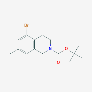 molecular formula C15H20BrNO2 B12817031 tert-Butyl 5-bromo-7-methyl-3,4-dihydroisoquinoline-2(1H)-carboxylate 