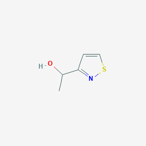 molecular formula C5H7NOS B12817037 1-(Isothiazol-3-yl)ethanol 