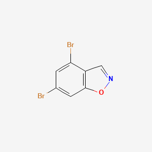 molecular formula C7H3Br2NO B12817069 4,6-Dibromobenzo[d]isoxazole 