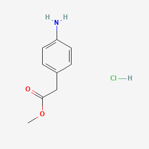 molecular formula C9H12ClNO2 B1281708 2-(4-氨基苯基)乙酸甲酯盐酸盐 CAS No. 83528-16-9