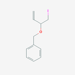 molecular formula C11H13IO B12817109 (S)-(1-Iodomethylallyloxymethyl)benzene 