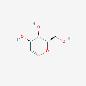 molecular formula C6H10O4 B12817124 (2S,3S,4S)-2-(hydroxymethyl)-3,4-dihydro-2H-pyran-3,4-diol 